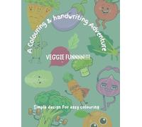 Vegetable colouring book for kids, handwriting practice book, colouring book for learner, book for children A4 size