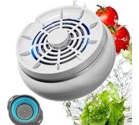 Vegetable Fruit Purifier, Portable Automatic Fruit and Vegetable Washing Machine, USB Rechargeable Waterproof Fruits Cleaner for Home Kitchen Fruits, Vegetables, Rice, Meat & Seafood (White)