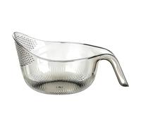 Vegetable Rinser Colander Bowl - Rice Strainer with Ergonomic Handle Sink