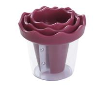 Vegetable Spiral Slicer - Flower Curl Cutter | Kitchen Peeler Tool | 3.14 Inch Stainless Steel & PP Manual Spiralizer, Rose Curl Maker for Cucumber, Carrot & Zucchini Noodle Garnish
