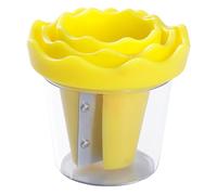 Vegetable Spiral Slicer - Flower Curl Cutter | Kitchen Peeler Tool | 3.14 Inch Stainless Steel & PP Manual Spiralizer, Rose Curl Maker for Cucumber, Carrot & Zucchini Noodle Garnish