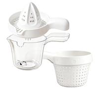Vegetable Strainer - Portable Ergonomic Kitchen Gadget with Handle | Fruit Cleaning Bowl Colander Orange Juicer for Home Countertop Cafe Restaurant Picnic Camping