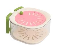 Vegetable Washing Basket - PP PET 16 x 14,5 cm | Fruit Washing Drain Basket | Double Layer Food Storage Container Kitchen Colander Strainer For Fruits Vegetables Salad Prep Daily Home Use