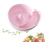 Vegetable Washing Basket, Snail Shaped Fruit Washer Bowl, Portable Snail Shape Drainer for Vegetables, Fruit Washer Spinner Bowl with Strainer (Pink)