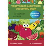 Vegetables and Fruits Colouring Book