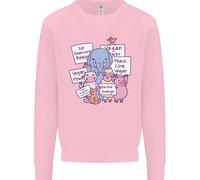 Vegetariani Animali Vegan Uomo Felpa Maglione