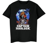 VEGETEBLE Anime-Captain-Harlock-T-Shirt-Men-s-Cotton-Short-Sleeve-T-Shirt-Hip-Hop-Tees-Cool