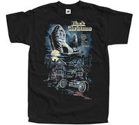 Vegetime Black Christmas Bob Clark Movie Poster 1974 Black Men's T-Shirt Graphic Unisex Tee Shirt S