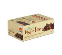Veggie Ciok 40 g albicocca - Barretta proteica 100% vegetale - Vegan - Proteine di pisello ricoperte di cioccolato fondente - Gusto Arancia - Box 24 Barrette