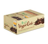 Veggie Ciok 40 g albicocca - Barretta proteica 100% vegetale - Vegan - Proteine di pisello dicoperte di cioccolato fontende - Gusto Albicocca - Box 24 Barrette