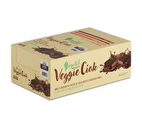 Veggie Ciok 40 g - Barretta proteica 100% vegetale - Vegan - Proteine di pisello dicoperte di cioccolato fontende - Gusto Cacao - Box 24 Barrette