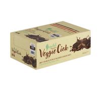 Veggie Ciok 40 g - Barretta proteica 100% vegetale - Vegan - Proteine di pisello dicoperte di cioccolato fontende - Gusto Cacao - Box 24 Barrette
