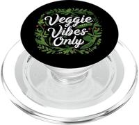 Veggie Vibes Only Plant Based Vegetarian Vegan Lifestyle PopSockets PopGrip per MagSafe