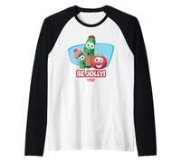 VeggieTales Be Jolly Christmas Carolers Maglia con Maniche Raglan