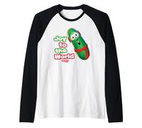 VeggieTales Joy To The World Larry The Cucumber Maglia con Maniche Raglan