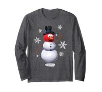 VeggieTales Let It Snow Bob The Tomato Snowman Maglia a Manica