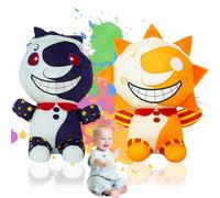 VEghee 2PCS Peluche Moondrop Sundrop FNAF Security Breach Plush Figure, Clown Figurine Dessin Animé Peluche, Giocattolo di Peluche FNAF Regalo Pour Les Fans et Les Enfants.