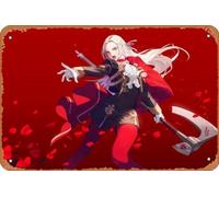 VEGICKEN Edelgard Von Hresvelg, Fire Emblem, Axe, Blue Eyes, Uniform, Anime Games, 20,3 x 30,5 cm