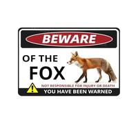 VEGlkj Beware Of The Pig Sign You Have Been Warned Targa in alluminio per porta cartello di avvertimento per recinzione zoo cancello cortile decorazione da parete per casa 20 x 30 cm