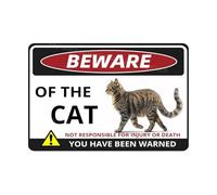VEGlkj Beware Of The Pig Sign You Have Been Warned Targa in alluminio per porta cartello di avvertimento per recinzione zoo cancello cortile decorazione da parete per casa 20 x 30 cm