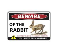 VEGlkj Beware Of The Pig Sign You Have Been Warned Targa in alluminio per porta cartello di avvertimento per recinzione zoo cancello cortile decorazione da parete per casa 20 x 30 cm