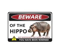 VEGlkj Beware Of The Pig Sign You Have Been Warned Targa in alluminio per porta cartello di avvertimento per recinzione zoo cancello cortile decorazione da parete per casa 20 x 30 cm