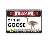 VEGlkj Beware Of The Pig Sign You Have Been Warned Targa in alluminio per porta cartello di avvertimento per recinzione zoo cancello cortile decorazione da parete per casa 20 x 30 cm
