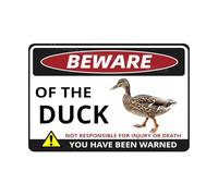 VEGlkj Beware Of The Pig Sign You Have Been Warned Targa in alluminio per porta cartello di avvertimento per recinzione zoo cancello cortile decorazione da parete per casa 20 x 30 cm