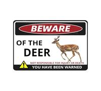 VEGlkj Beware Of The Pig Sign You Have Been Warned Targa in alluminio per porta cartello di avvertimento per recinzione zoo cancello cortile decorazione da parete per casa 20 x 30 cm