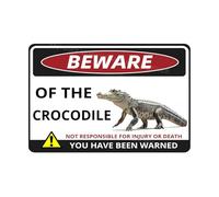 VEGlkj Beware Of The Pig Sign You Have Been Warned Targa in alluminio per porta cartello di avvertimento per recinzione zoo cancello cortile decorazione da parete per casa 20 x 30 cm