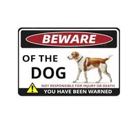 VEGlkj Beware Of The Pig Sign You Have Been Warned Targa in alluminio per porta cartello di avvertimento per recinzione zoo cancello cortile decorazione da parete per casa 20 x 30 cm