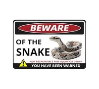 VEGlkj Beware Of The Pig Sign You Have Been Warned Targa in alluminio per porta cartello di avvertimento per recinzione zoo cancello cortile decorazione da parete per casa 20 x 30 cm