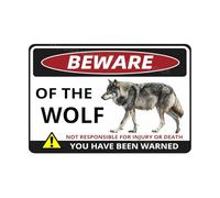 VEGlkj Beware Of The Pig Sign You Have Been Warned Targa in alluminio per porta cartello di avvertimento per recinzione zoo cancello cortile decorazione da parete per casa 20 x 30 cm