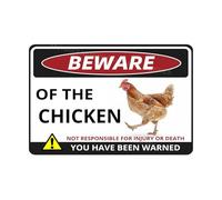 VEGlkj Beware Of The Pig Sign You Have Been Warned Targa in alluminio per porta cartello di avvertimento per recinzione zoo cancello cortile decorazione da parete per casa 20 x 30 cm
