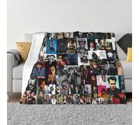 VEGlkj Johnny Depp - Coperta per divano e letto, morbida, leggera, calda, accogliente, in pile di flanella, per bambini e adulti, idea regalo, 152,4 x 127 cm