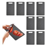VEGOATY 8 taglieri per la colazione in plastica: 25 x 15 cm, senza BPA, in plastica, con foro per appenderla, lavabile in lavastoviglie, piccolo tagliere per frutta, verdura