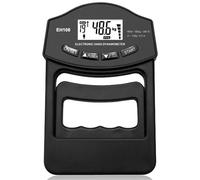 VEGOATY Manometro digitale, 396lb/180 kg, nero, dinamometro Grip Strength Trainer con cavo di ricarica USB, Grip Strength Trainer elettronico, misura grande schermo LED