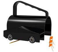 VEGOATY Taglierina per carta da regalo per rotoli: 4 pezzi di plastica nera carta da regalo taglierino, taglierina per carta da regalo, taglierina per feste e celebrazioni (nero)