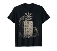Vegvisir - Pietra runica vichinga con corvi norvegesi, simbolo nordico Maglietta