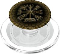 Vegvisir, Viking, cerchio runico, nordico, simbolo, Odino PopSockets PopGrip per MagSafe