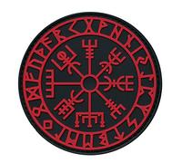 Vegvisir Viking Compass Norse Rune Morale Tactical PVC Rubber Fastener Patch