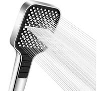 VEHHE Soffione Doccia Ad Alta Pressione Con 7 Modalità, Risparmio Idrico, Pulsante Di Arresto, Comando a Una Mano e Ugello in Silicone