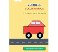 Vehicle: Children's Colouring Book