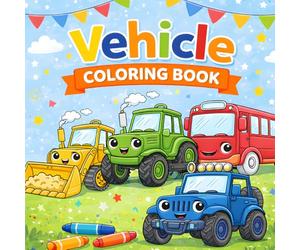 Vehicle coloring book