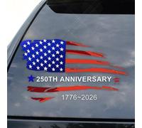 Vehicle Decals - Flessibile Vinyl Commemorative Independence Body Artwork Strong Bond Finish, Weather Safe Decorative Marking | Travel Commute Road Trip Veteran Display Memorial Pride