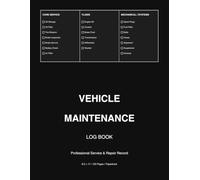 Vehicle Maintenance Log Book Professional Service & Repair Record: A Clean, Professional Vehicle Service Log for Cars, Trucks & Fleets