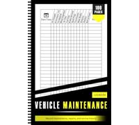 Vehicle Maintenance Log Book To Record Repairs For Drivers And Car Owners
