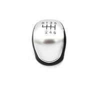 [Vehicle parts] Pomello del cambio in pelle for auto 5/6 for Ford S-Max C-Max Kuga Galaxy for Mondeo 4 Mk4 Transit for Tourneo Connect Focus Accessori auto [Replacement] ( Color : 6-Speed Silver )