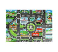 Vehicle Play Mat, Educational Interactive, Anti-Slip Foldable City Road Map