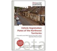 Vehicle Registration Plates of the Northwest Territories: Automobile License Plate Collectors Association, Vehicle registration Plates of Canada